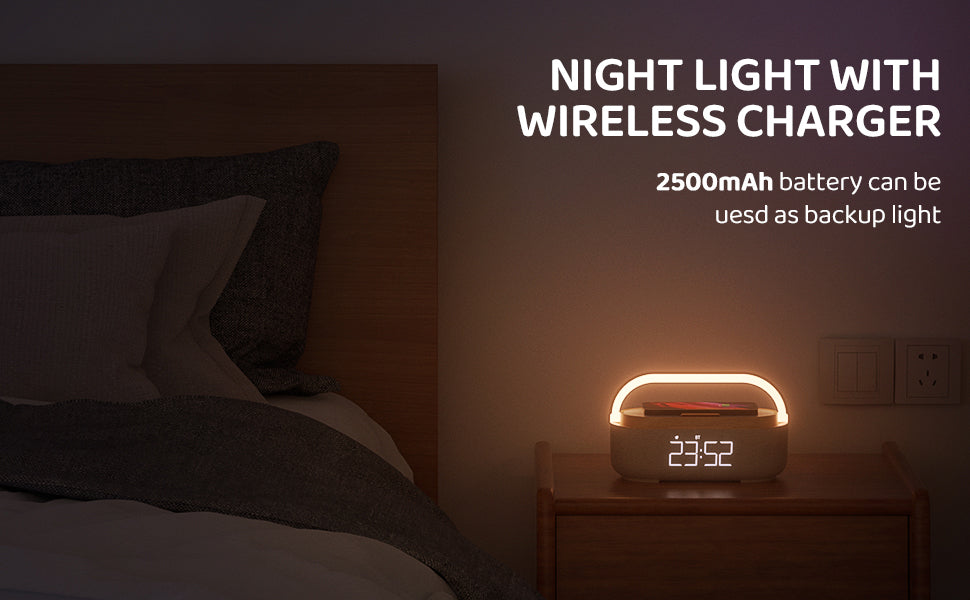 A gift for your loved one :5 in 1 Multifunctional alarm clock