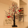 Christmas Red Bird LED Tree Tabletop Decoration Unique