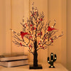 Christmas Red Bird LED Tree Tabletop Decoration Unique