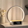 Touch Bed Lamp Alarm Clock with Fast Wireless Charging Unique 