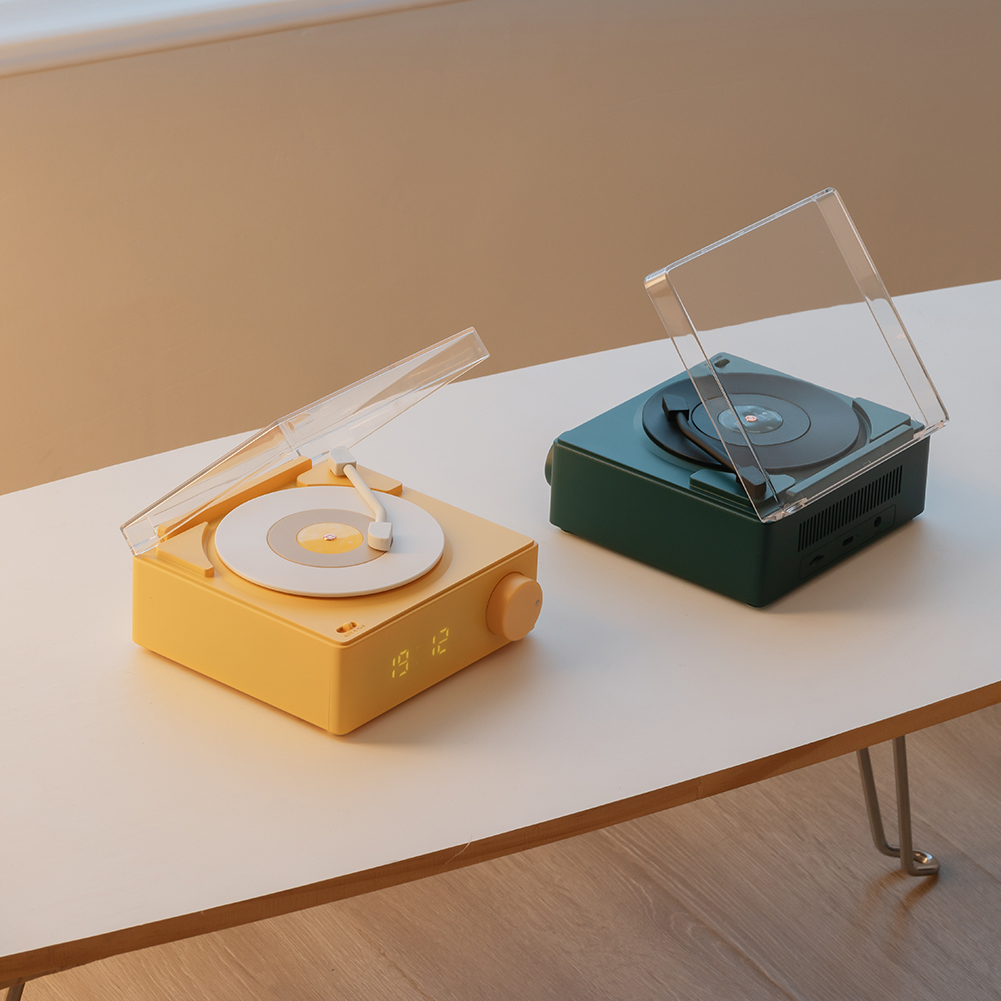 Bluetooth speaker that looks like a record hot sale player