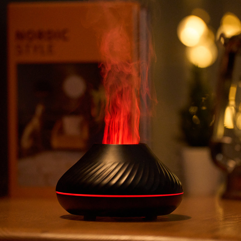 Luxury Humidifier with RGB Flame-Like Display | 2024 New Design – Unique