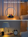 Touch Bed Lamp Alarm Clock with Fast Wireless Charging Unique 