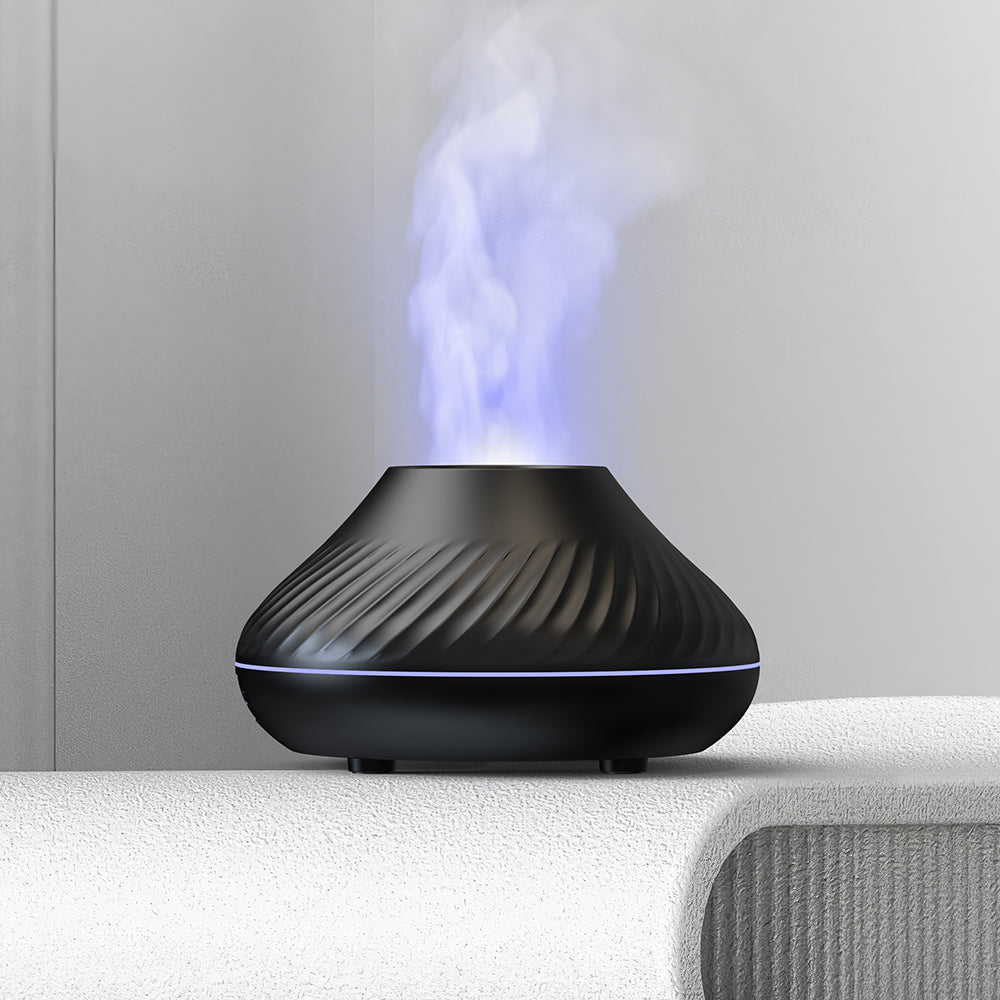 Luxury Humidifier with RGB Flame-Like Display | 2024 New Design – Unique